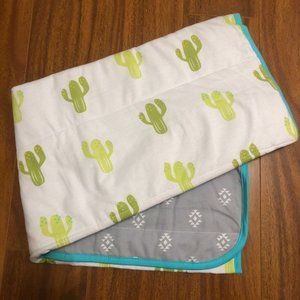 Cloud Island Cactus Baby Jersey Knit Blanket NEW
